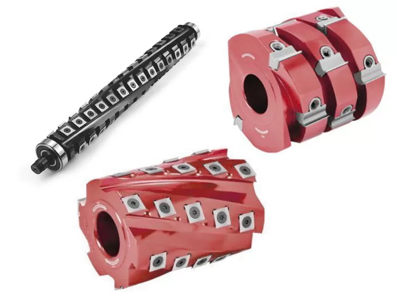 Helical and Spiral woodworking Cutter heads